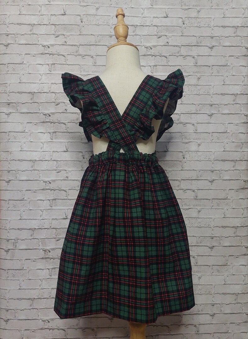 Christmas Plaid Pinafore | MakerPlace by Michaels Christmas Plaid Pinafore | MakerPlace by Michaels